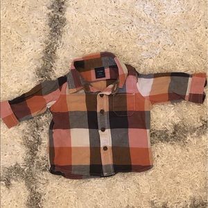 Baby Gap plaid shirt 3-6 months